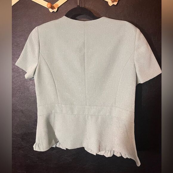 Danny & Nicole Mint Floral Two Piece Skirt Set Size 8 - Picture 3 of 16